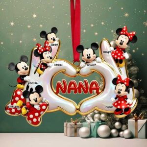 Love is in the Hands Personalized Cute Heart Hands Ornament Perfect Gift for Grandma, Mom, and Loved Ones Love is in the Hands Personalized Cute Heart Hands Ornament Perfect Gift for Grandma, Mom, and Loved Ones