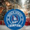 MLB Los Angeles Dodgers Wincraft 2025 World Series Champions Official Logo Tree Decoration Christmas Ornament MLB Los Angeles Dodgers Wincraft 2025 World Series Champions Official Logo Tree Decoration Christmas Ornament