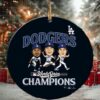 MLB Los Angeles Dodgers Wincraft 2025 World Series Champions Official Logo Christmas Ornament For Fans Or Family