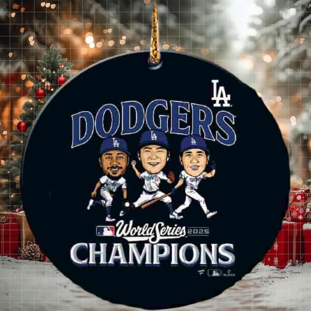 MLB Los Angeles Dodgers Charcoal 2025 World Series Champions Appeal Play Christmas Ornament For Fans Or Family MLB Los Angeles Dodgers Charcoal 2025 World Series Champions Appeal Play Christmas Ornament For Fans Or Family
