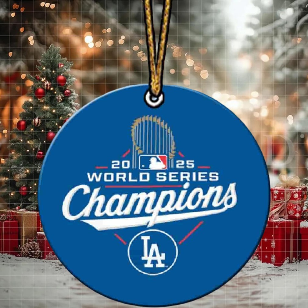 MLB Los Angeles Dodgers Rawlings 2025 World Series Champions Tree Decoration Christmas Ornament MLB Los Angeles Dodgers Rawlings 2025 World Series Champions Tree Decoration Christmas Ornament