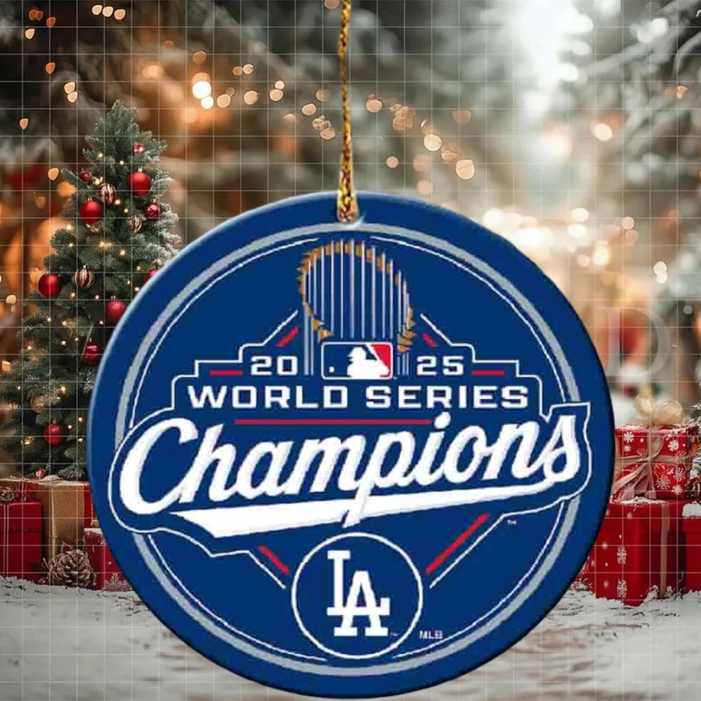 MLB Los Angeles Dodgers Wincraft 2025 World Series Champions Official Logo Tree Decoration Christmas Ornament For Fans Or Family MLB Los Angeles Dodgers Wincraft 2025 World Series Champions Official Logo Tree Decoration Christmas Ornament For Fans Or Family