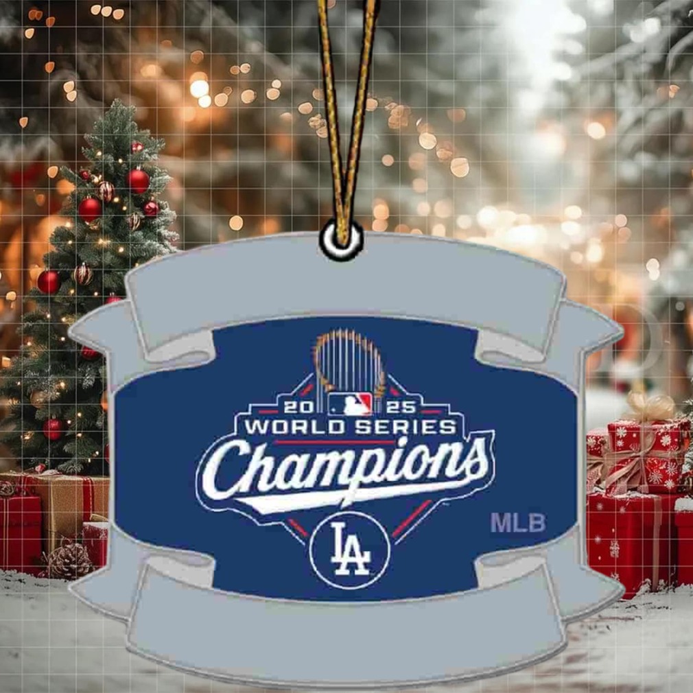 MLB Los Angeles Dodgers Wincraft 2025 World Series Champions Tree Decoration Christmas Ornament MLB Los Angeles Dodgers Wincraft 2025 World Series Champions Tree Decoration Christmas Ornament