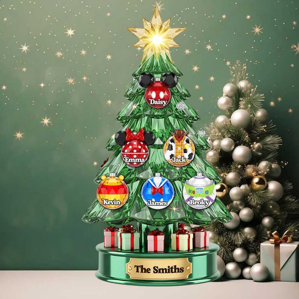 Magical Family Tree Acrylic Light Box in a home setting
