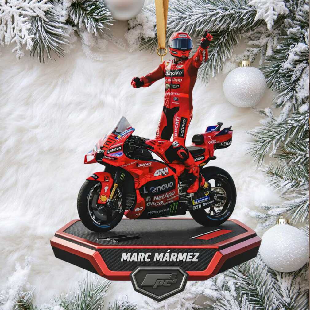 Marc Márquez MotoGP Ducati Christmas Ornament Marc Márquez MotoGP Ducati Christmas Ornament