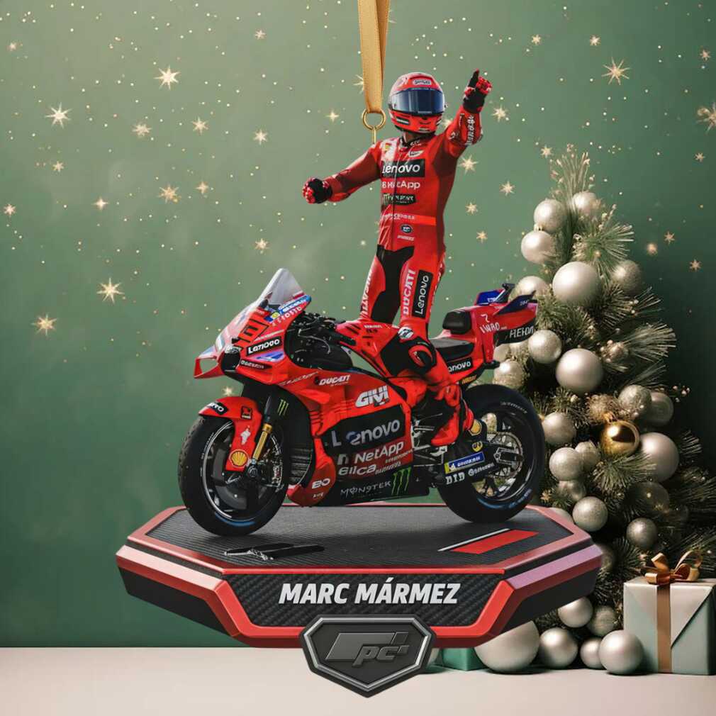 Marc Márquez MotoGP Ducati Christmas Ornament Marc Márquez MotoGP Ducati Christmas Ornament