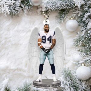 Marshawn Kneeland x Dallas Cowboys Custom shape 2 sided Acrylic Car Ornament.jfif