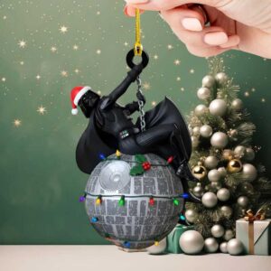 May the Christmas Be With You Darth Vader Death Star Ornament