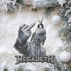 Megadeth Custom shape 1 sided Acrylic Car Ornament.jfif