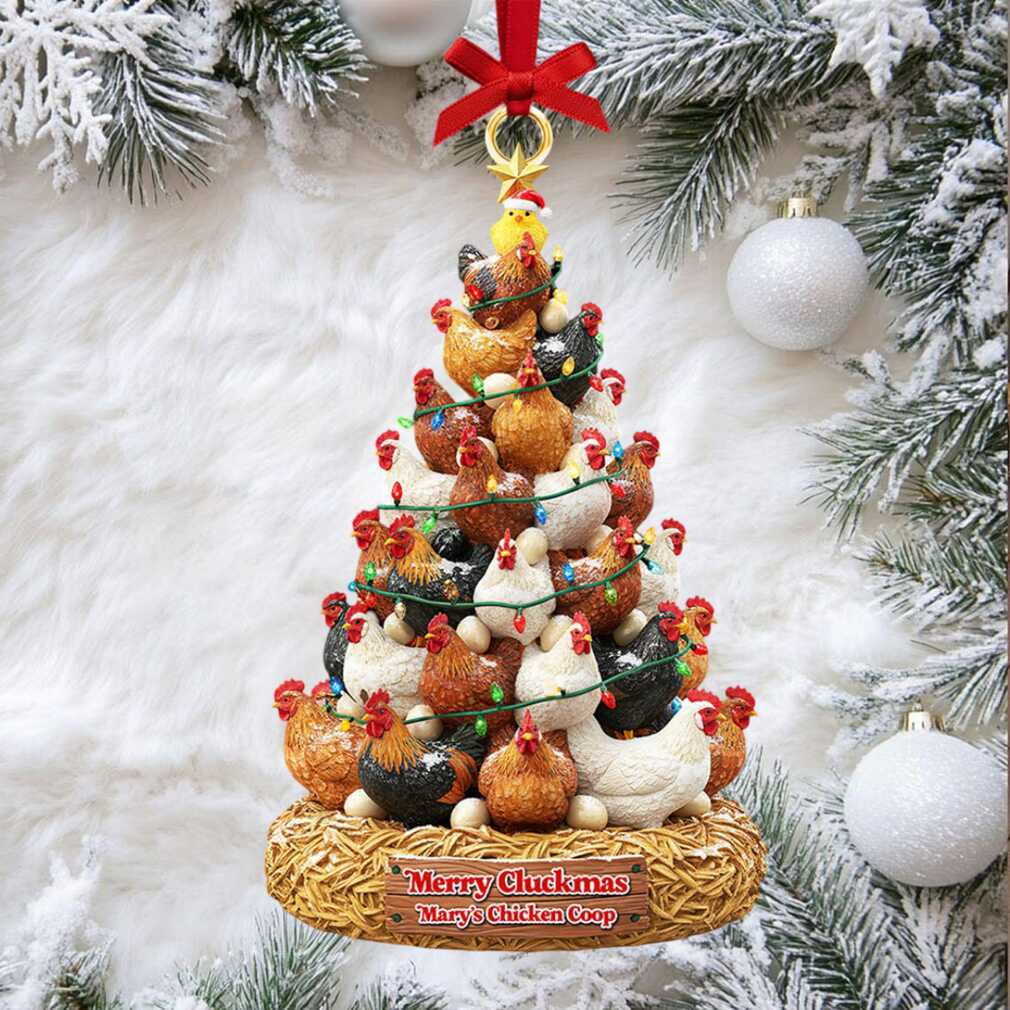 Merry Cluckmas Chicken Coop Christmas Ornament Merry Cluckmas Chicken Coop Christmas Ornament