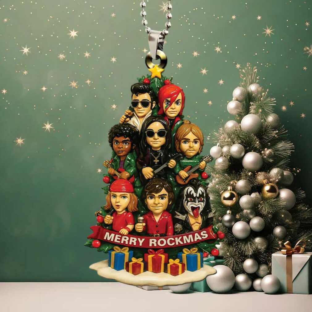 Merry Rockmas Custom shape 2 sided Acrylic Car Ornament.jfif Merry Rockmas Custom shape 2 sided Acrylic Car Ornament.jfif