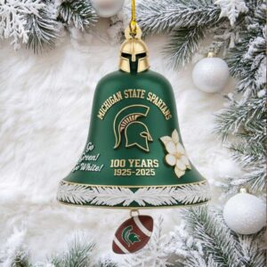 Michigan State Spartans Football Custom Shape 2 sided Acrylic Ornament.jfif