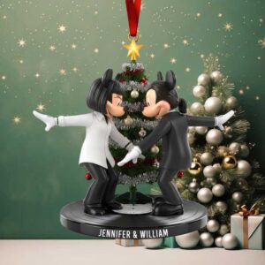 Mickey Dancing Couple Ornament Personalized Gifts For Couple