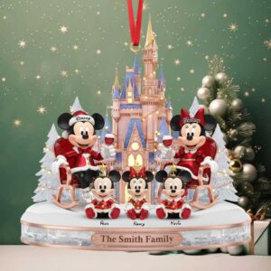 Mickey & Minnie Mouse Castle Family Ornament Mickey & Minnie Mouse Castle Family Ornament