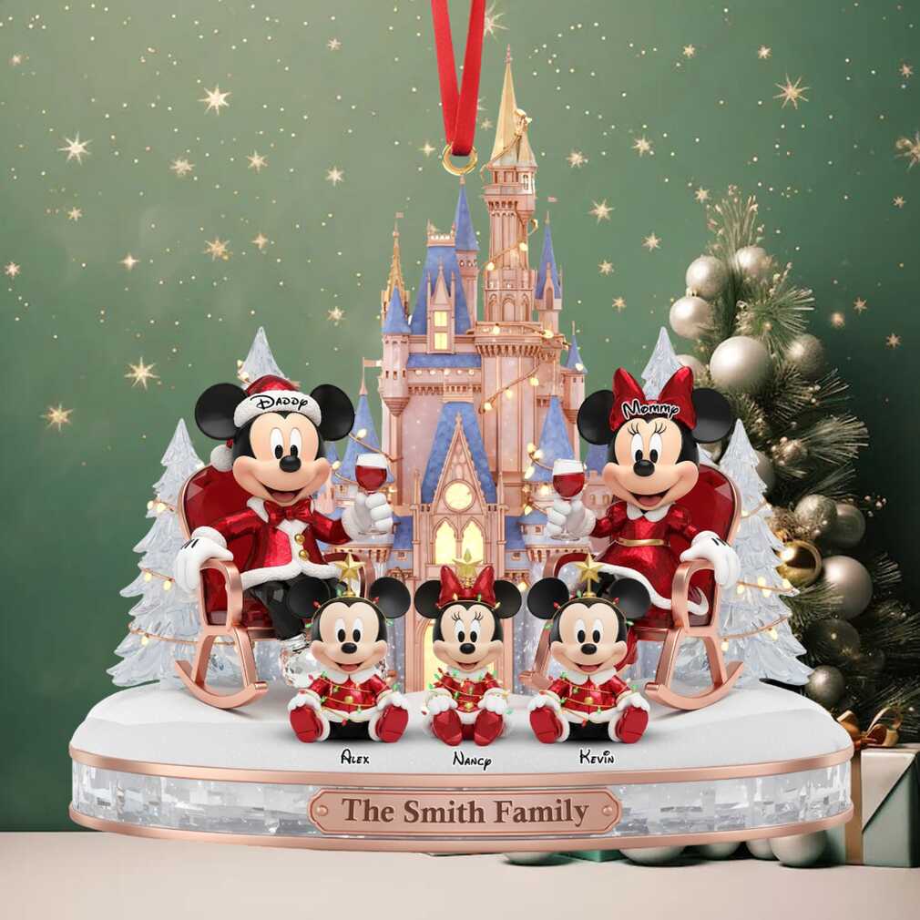 Mickey & Minnie Mouse Castle Family Ornament Mickey & Minnie Mouse Castle Family Ornament