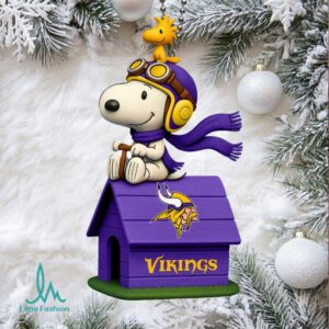 Minnesota Vikings Snoopy Flying Ace Doghouse Orn Minnesota Vikings Snoopy Flying Ace Doghouse Orn