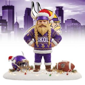 Minnesota Vikings imeless Glass Sphere Ornament