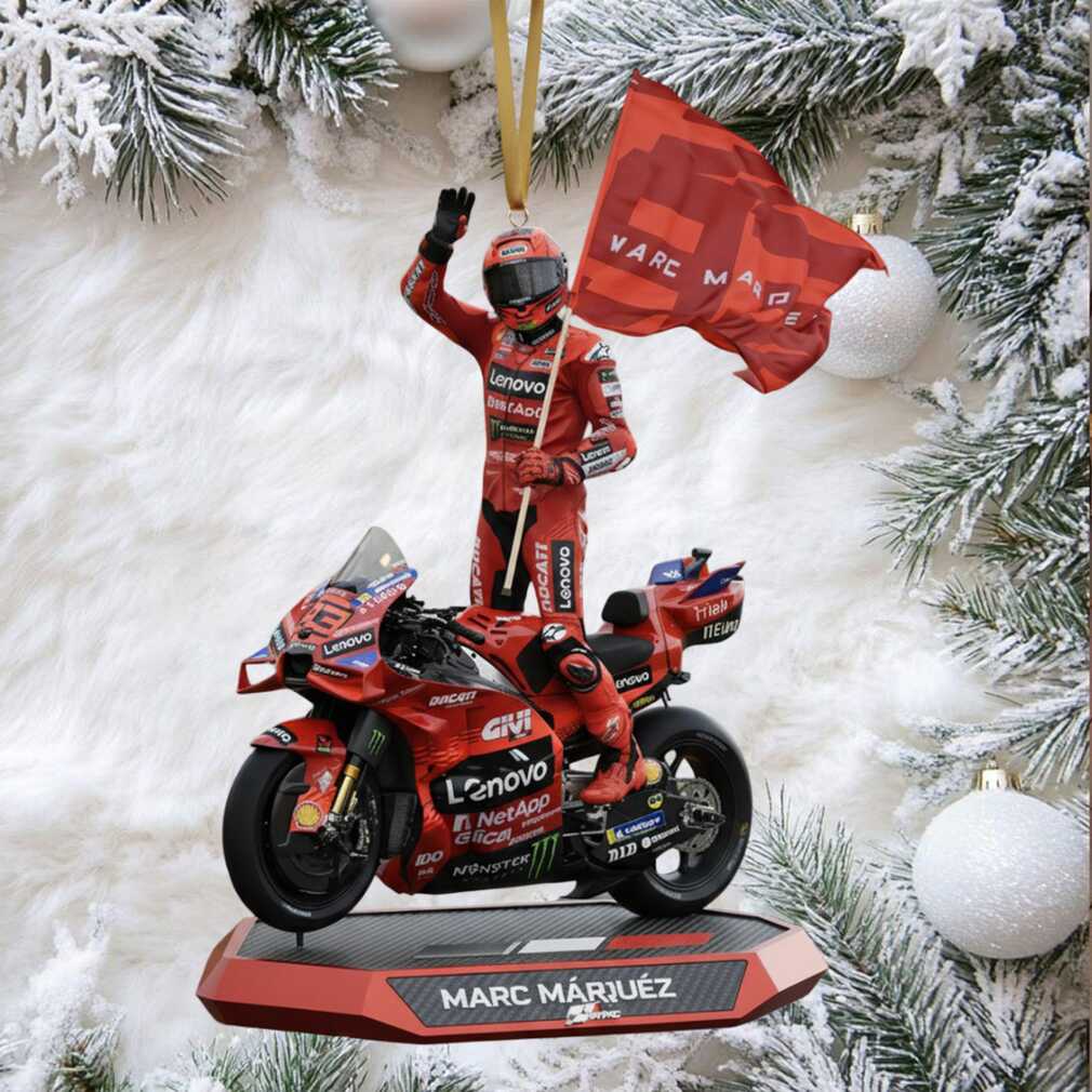 MotoGP Champion Marc Márquez Holiday Decoration Ornament MotoGP Champion Marc Márquez Holiday Decoration Ornament