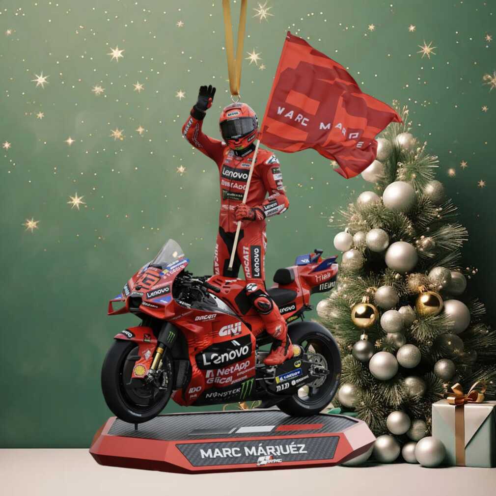 MotoGP Champion Marc Márquez Holiday Decoration Ornament MotoGP Champion Marc Márquez Holiday Decoration Ornament