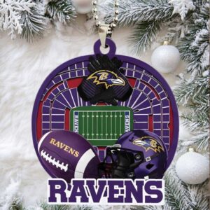 NFL Baltimore Ravens Football Fan Ornament