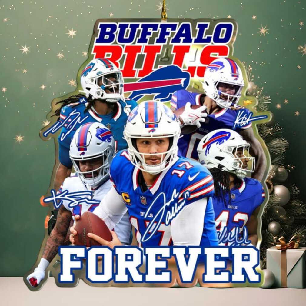 NFL Buffalo Bills Josh Allen and Players Ornament NFL Buffalo Bills Josh Allen and Players Ornament