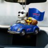 San Francisco 49ers Snoopy & Woodstock Driving Car Ornament San Francisco 49ers Snoopy & Woodstock Driving Car Ornament