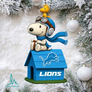 NFL Detroit Lions Peanuts Snoopy & Woodstock Doghouse NFL Detroit Lions Peanuts Snoopy & Woodstock Doghouse