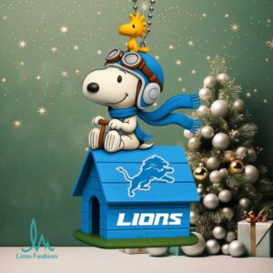 NFL Detroit Lions Peanuts Snoopy & Woodstock Doghouse
