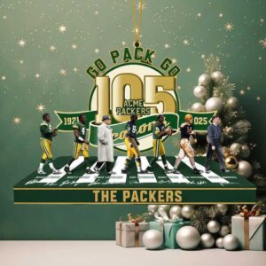 NFL Green Bay Packers Personalized Christmas Ornament