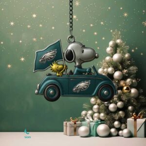 NFL Philadelphia Eagles Snoopy Driving Car Fan Ornament