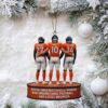 New England Patriots Faith & Football Cross Ornament New England Patriots Faith & Football Cross Ornament
