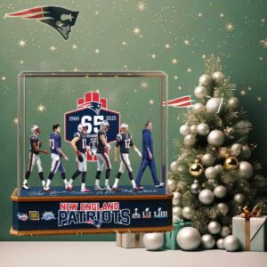 New England Patriots 65th Season (1960 2025) Commemorative Acrylic Display New England Patriots 65th Season (1960 2025) Commemorative Acrylic Display