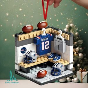 New England Patriots Tom Brady #12 Locker Room Orn