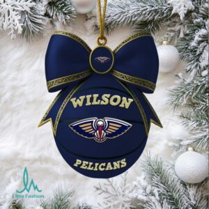 New Orleans Pelicans Wilson Basketball Christmas Orn New Orleans Pelicans Wilson Basketball Christmas Orn