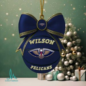 New Orleans Pelicans Wilson Basketball Christmas Orn