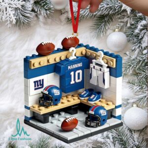 New York Giants Manning 10 Building Block Orn New York Giants Manning 10 Building Block Orn