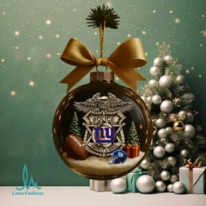 New York Giants Police Themed Christmas Orn