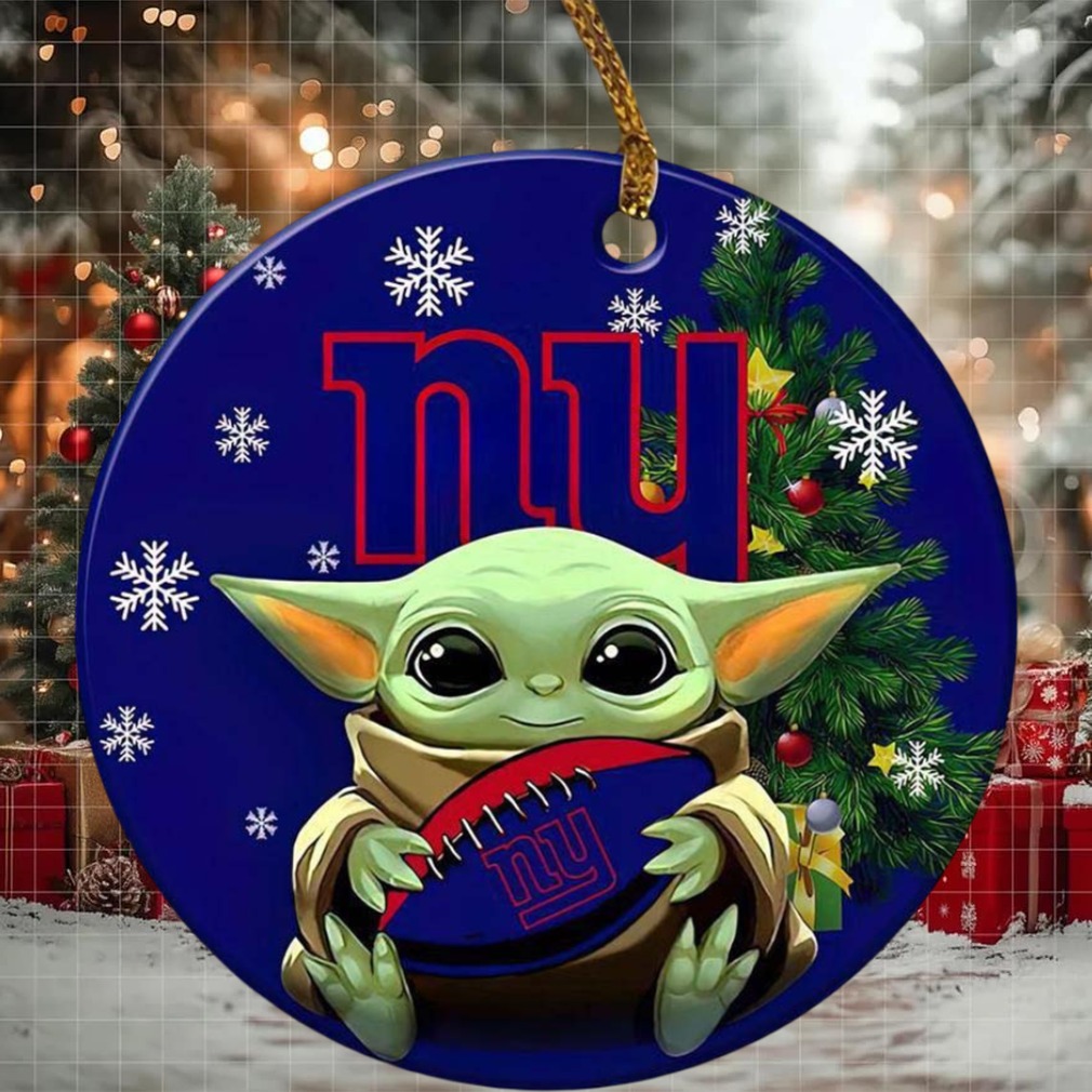 New York Giants X Baby Yoda NFL Christmas Tree Decorations Ornament New York Giants X Baby Yoda NFL Christmas Tree Decorations Ornament
