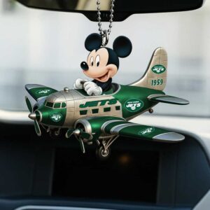 New York Jets Mickey Mouse Sky Rider Hanging Ornament