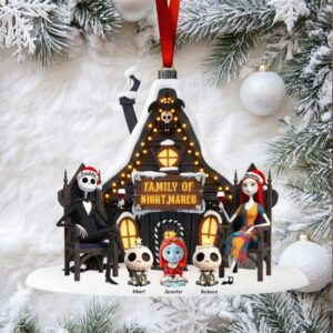 Nightmare Before Christmas Family of Nightmares Personalized Ornament