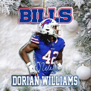 Official Buffalo Bills Dorian Williams Player Ornament