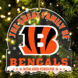 Official Cincinnati Bengals Christmas Ornament The Great Family of Bengals Now and Forever