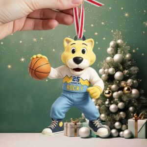 Official Denver Nuggets Rocky the Mountain Lion Ornament