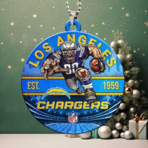 Official Los Angeles Chargers NFL Fan Car or Christmas Tree Ornament