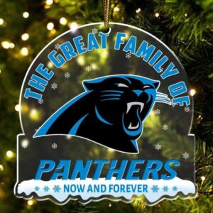 Official NFL Carolina Panthers The Great Family of Panthers Christmas Ornament