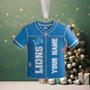 Official NFL Detroit Lions Customizable Jersey Ornament Official NFL Detroit Lions Customizable Jersey Ornament