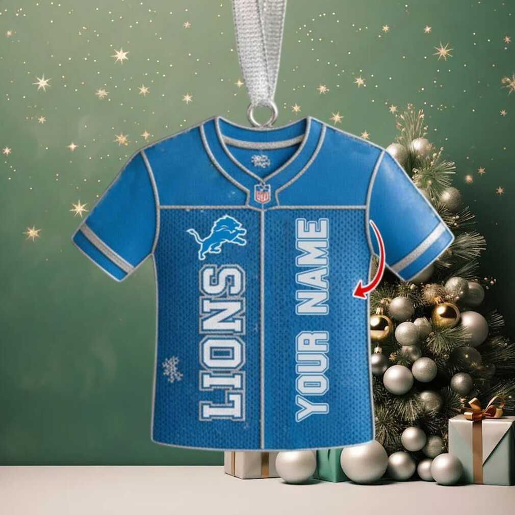 Official NFL Detroit Lions Customizable Jersey Ornament Official NFL Detroit Lions Customizable Jersey Ornament