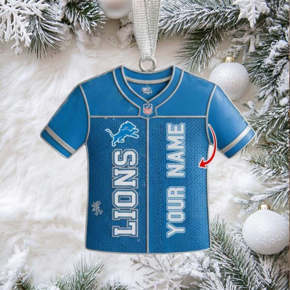 Official NFL Detroit Lions Customizable Jersey Ornament Official NFL Detroit Lions Customizable Jersey Ornament