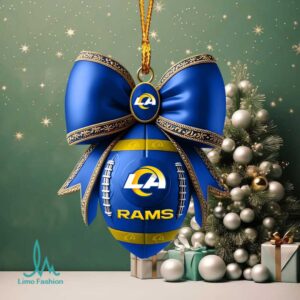 Official NFL LA Rams Team Colors Holiday Ornament