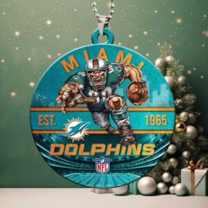 Official NFL Miami Dolphins Football Player Ornament